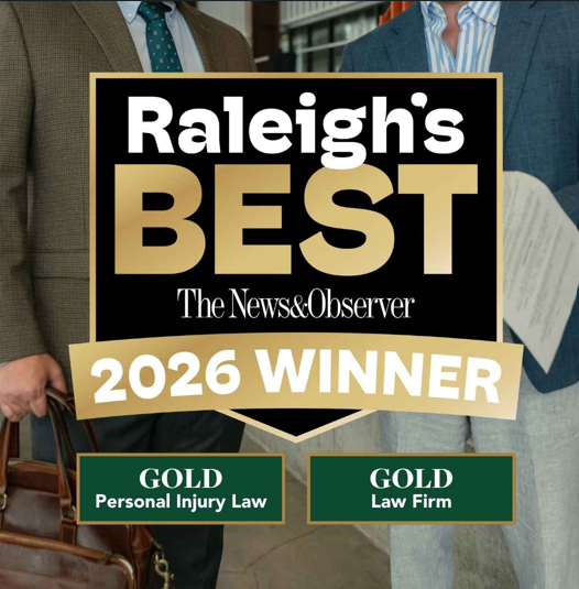 Raleigh's Best 2026 Winner Gold Personal Injury Law Gold Law Firm